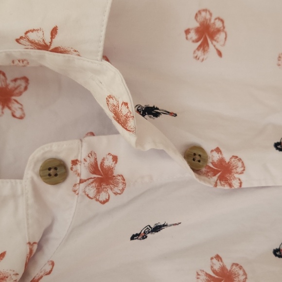 Havanera Men's Hula Girl Hawaiian Button Down Shirt M - Picture 4 of 6